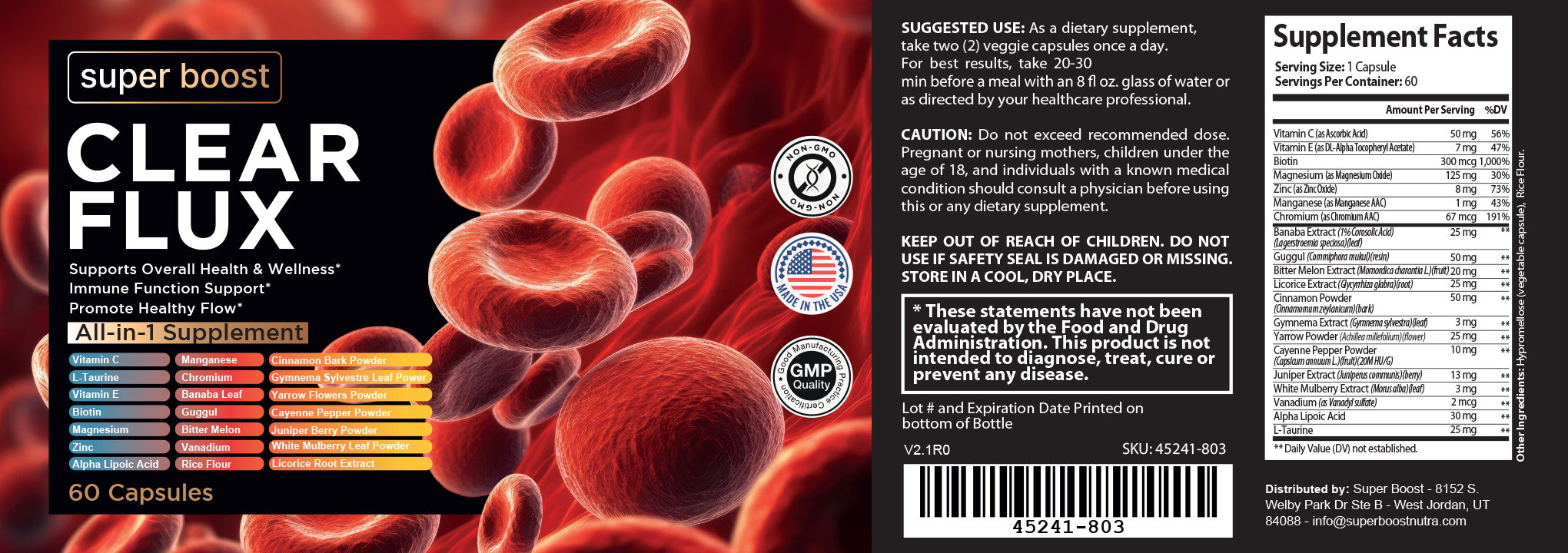 Clear Flux Blood Support Supplement 7 Clear Flux Blood Support Supplement - Image 7